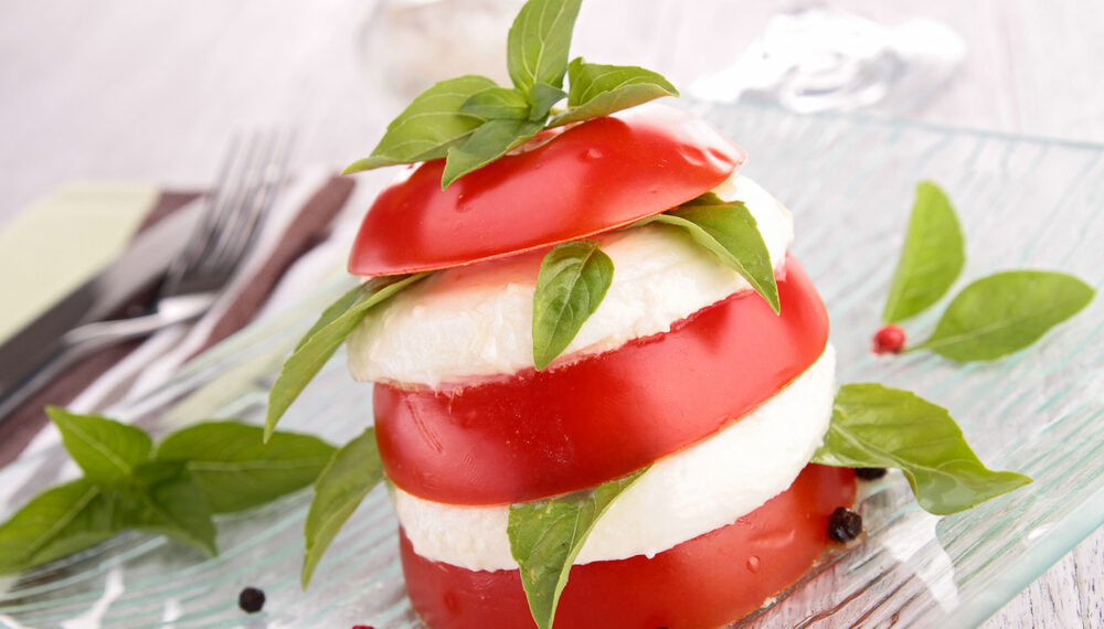 Stacked Tomato and Burrata Salad
