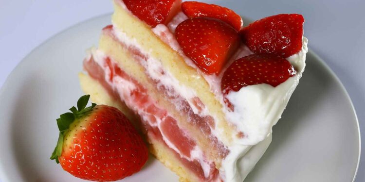 Strawberry Pretzel Salad Poke Cake