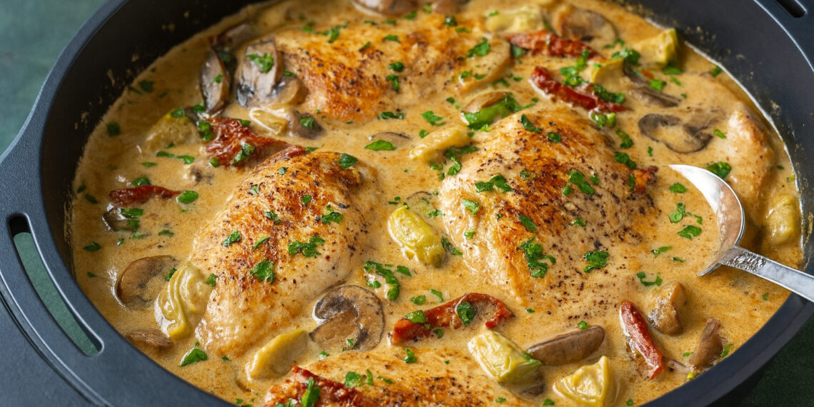Artichoke and Sun-Dried Tomato Chicken