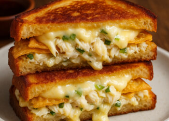 Wonton Crab Grilled Cheese