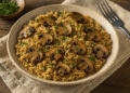Leftover Brown Rice and Mushroom Pilaf
