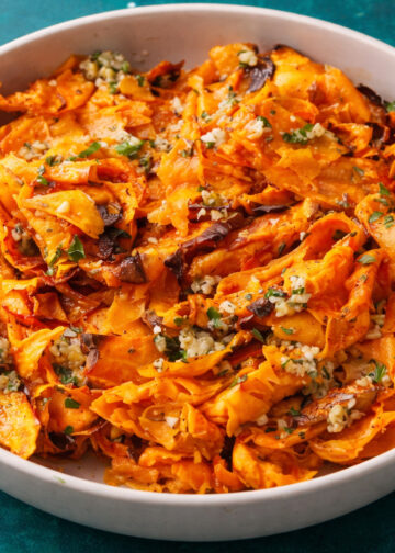 Sheet-Pan Sweet Potato Ribbons