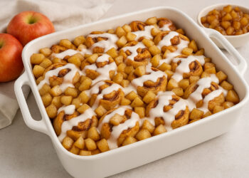 Apple Cinnamon Roll Casserole