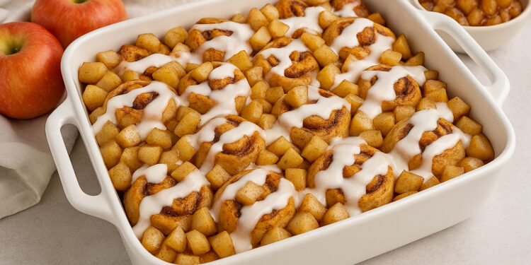 Apple Cinnamon Roll Casserole