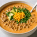 Creamy Keto Taco Soup with Ground Beef