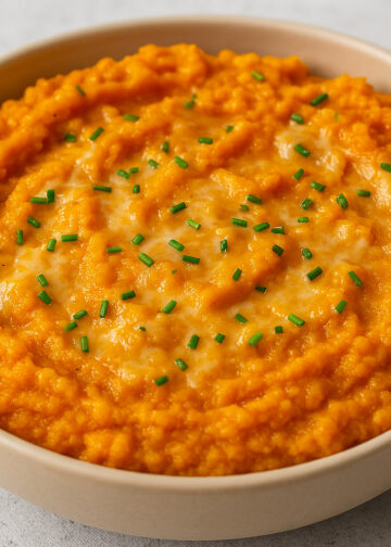 Cheesy Mashed Sweet Potatoes