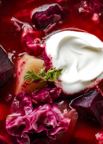 Ukrainian Red Borscht Soup