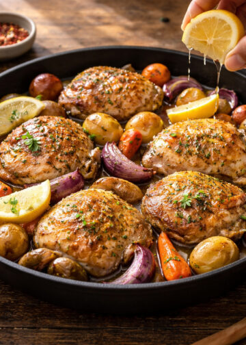 One-Pan Lemon Herb Chicken with Roasted Vegetables