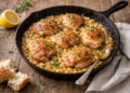 Skillet Lemon Herb Chicken with White Beans