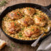 Skillet Lemon Herb Chicken with White Beans