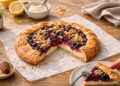 Lemon Mascarpone Berry Galette with Almond Streusel