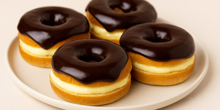 Boston Cream Hawaiian Roll “Donuts”