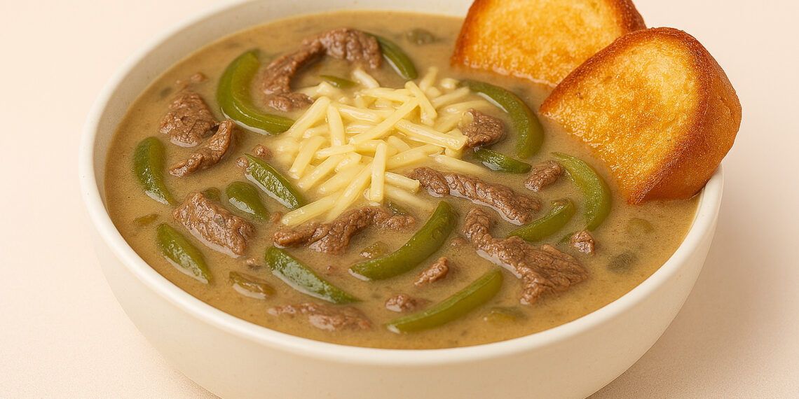 Philly Cheese Steak Soup