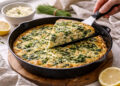 Herbed Ricotta and Spinach Baked Breakfast Frittata