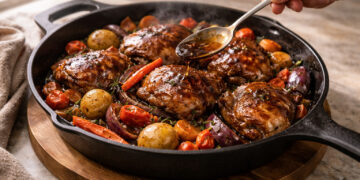 One-Pan Balsamic Chicken with Roasted Vegetables
