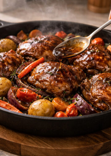 One-Pan Balsamic Chicken with Roasted Vegetables