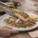 Roasted Herb-Crusted Salmon with Warm Farro Salad
