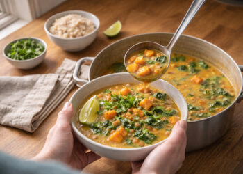 Spiced Lentil and Sweet Potato Coconut Stew
