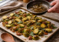 Sage Brown Butter Roasted Brussels Sprouts with Pecans