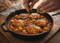 Roasted Chicken Thighs with Smoky Tomato Pepper Sauce