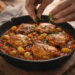 Roasted Chicken Thighs with Smoky Tomato Pepper Sauce