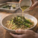 Warm Coconut-Ginger Quinoa Bowl with Charred Broccolini