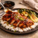 Spicy Honey-Soy Glazed Chicken with Sesame Bok Choy