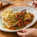 Crispy Lemon-Parsley Cod with Warm Tomato Caper Ragout