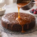 Chocolate Olive Oil Torte with Sea Salt Caramel