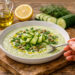 Chilled Cucumber Yogurt Soup with Dill and Mint