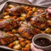Maple-Soy Glazed Chicken with Carrot and Potato Roast