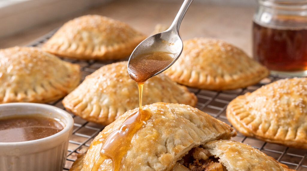 Maple Walnut Apple Hand Pies with Browned Butter Glaze