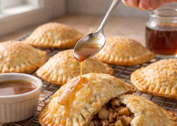 Maple Walnut Apple Hand Pies with Browned Butter Glaze