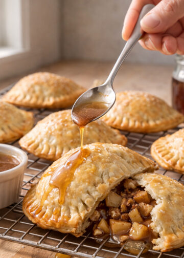 Maple Walnut Apple Hand Pies with Browned Butter Glaze