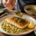 Herbed Lemon Butter Cod with Israeli Couscous Pilaf