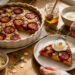 Roasted Plum Almond Clafoutis with Honeyed Yogurt