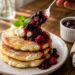 Lemon Ricotta Breakfast Pancakes with Berry Compote
