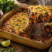Roasted Pumpkin and Black Bean Mole Enchilada Bake