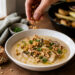 Charred Leek and Pear White Bean Soup