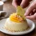 Ginger Mango Coconut Panna Cotta with Lime Tuile