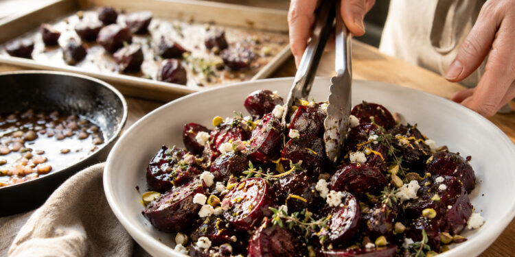 Balsamic-Honey Roasted Baby Beets
