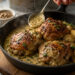 Pan-Roasted Chicken with Shallot Mustard Cream and Herbs