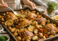 Pan-Seared Lemon Herb Chicken with Roasted Vegetables