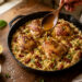Skillet Roasted Chicken with Sun-Dried Tomato Orzo