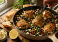 Mediterranean Baked Chicken with Spinach, Olives, and Feta