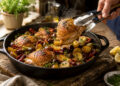 One-Skillet Mediterranean Chicken with Olive Potatoes