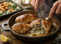 Creamy Mushroom and Spinach Stuffed Chicken Breasts