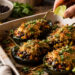 Chipotle Black Bean and Corn Stuffed Poblano Peppers