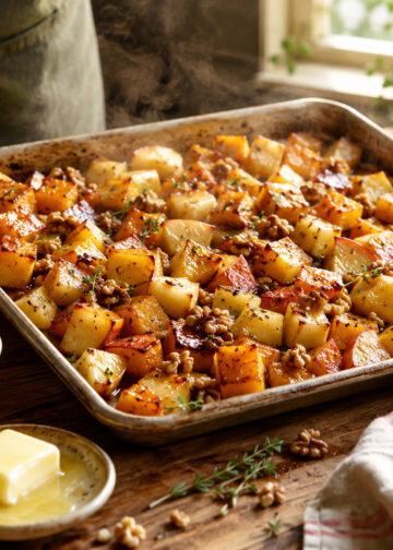Smoky Maple-Roasted Rutabaga and Apple Medley