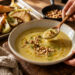 Warm Pear and Roasted Fennel Soup with Hazelnuts